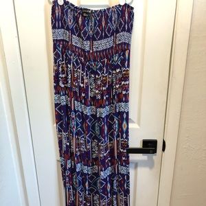Strapless maxi dress